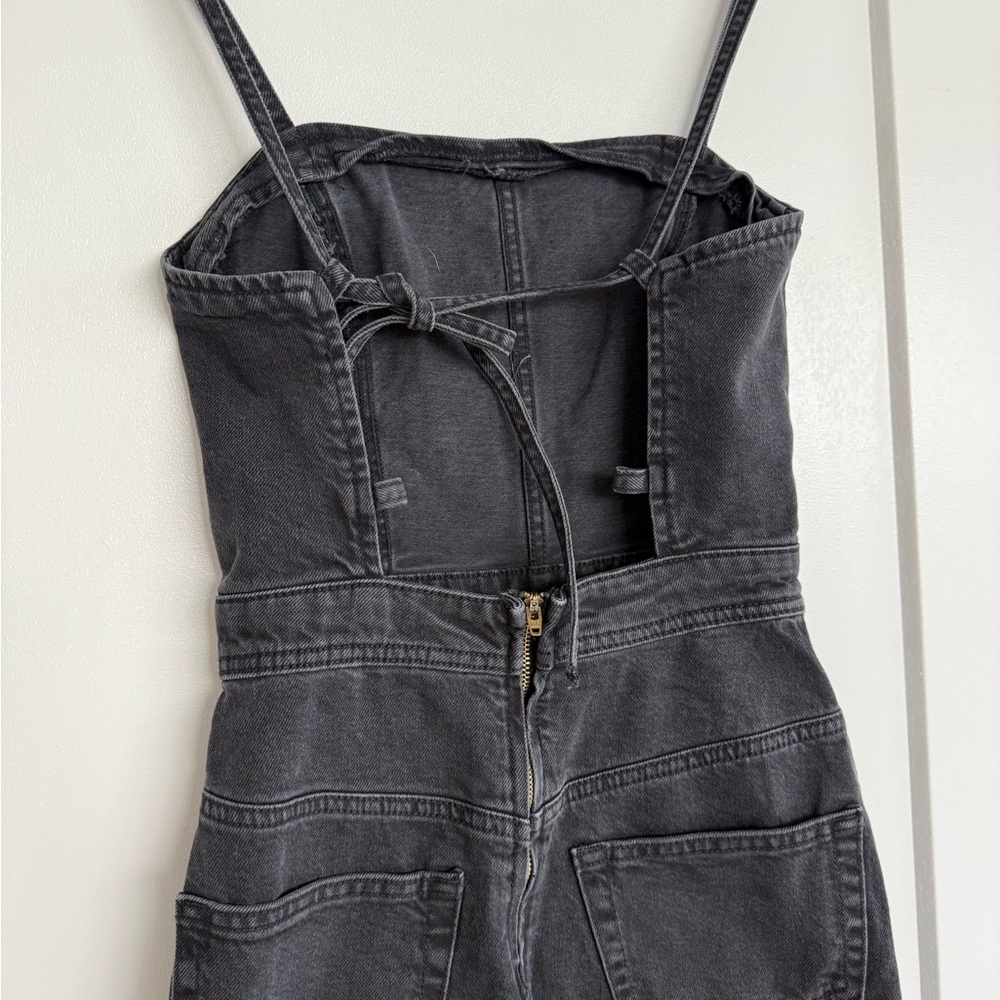 Black Denim Corset Maxi Dress. New. Size xs - Picture 10 of 13